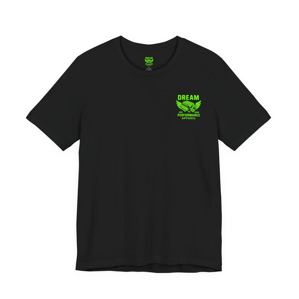 Dream Car Tee - Classic Front Logo - Lime Green