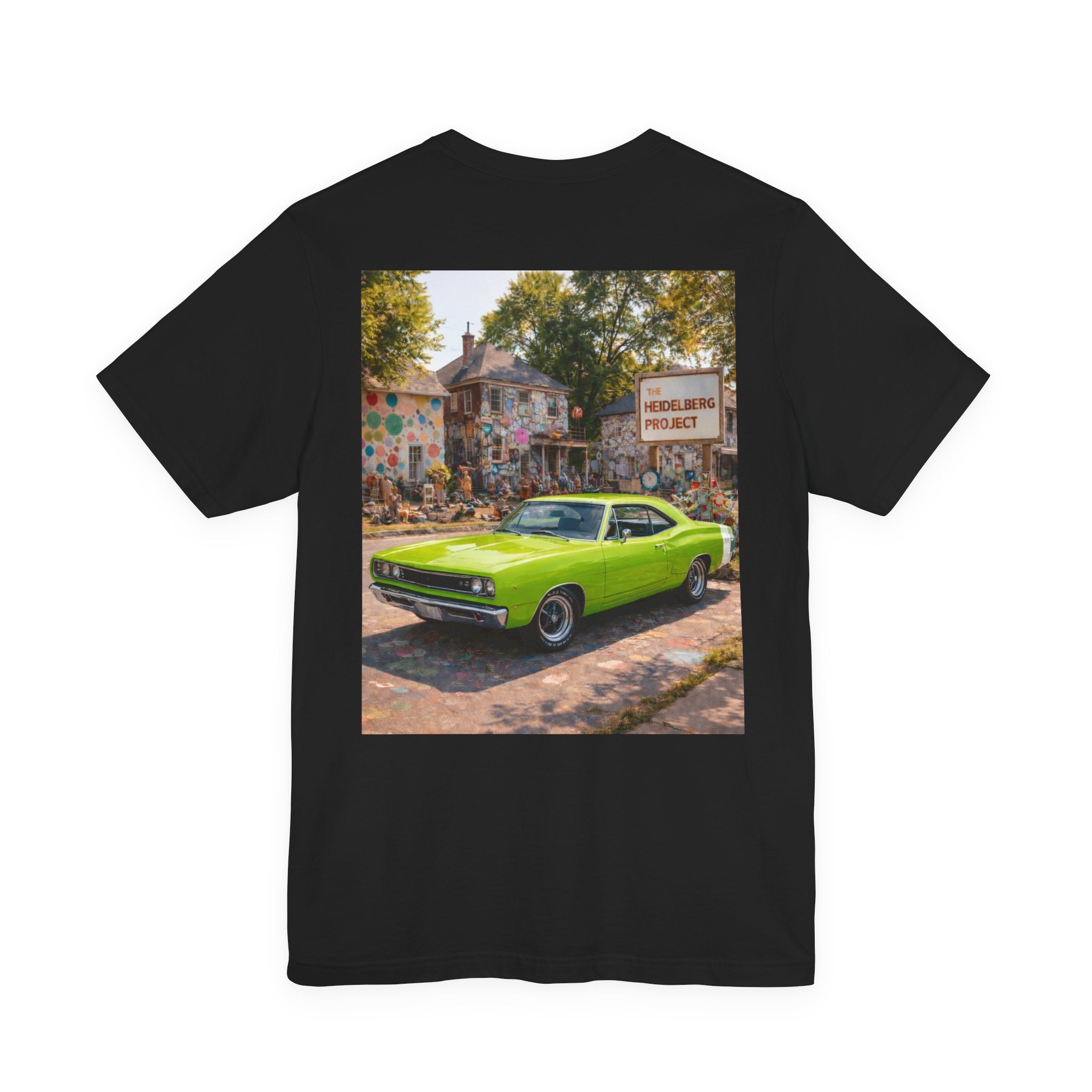 Dream Car Tee - Motor City Mural Machine Lime Green