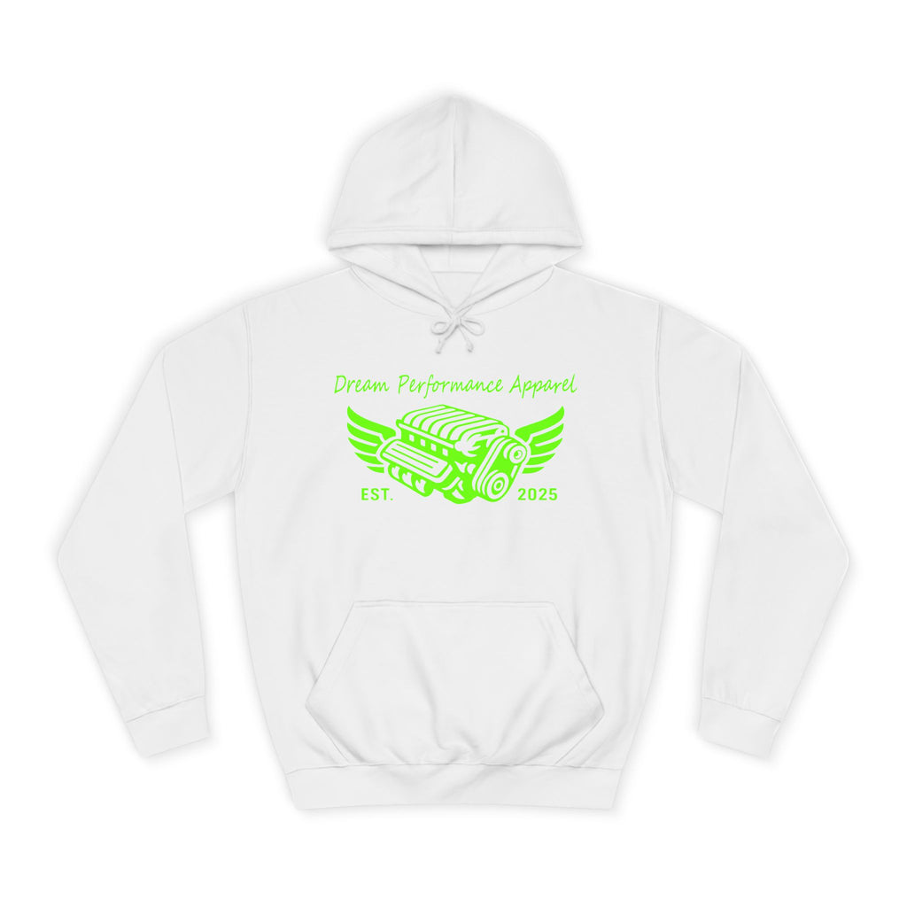 Dream Car Hoodie - Classic Front logo - Lime Green