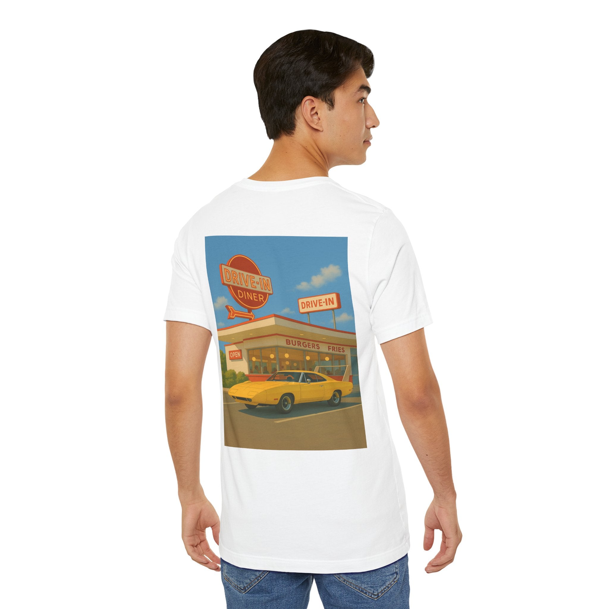 Dream Car Tee – Retro Aero Cruiser - Yellow