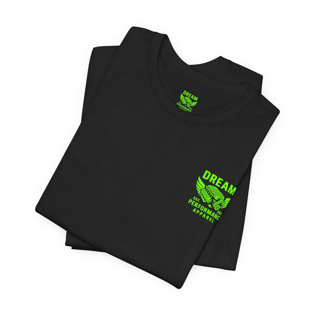 Dream Car Tee - Classic Front Logo - Lime Green