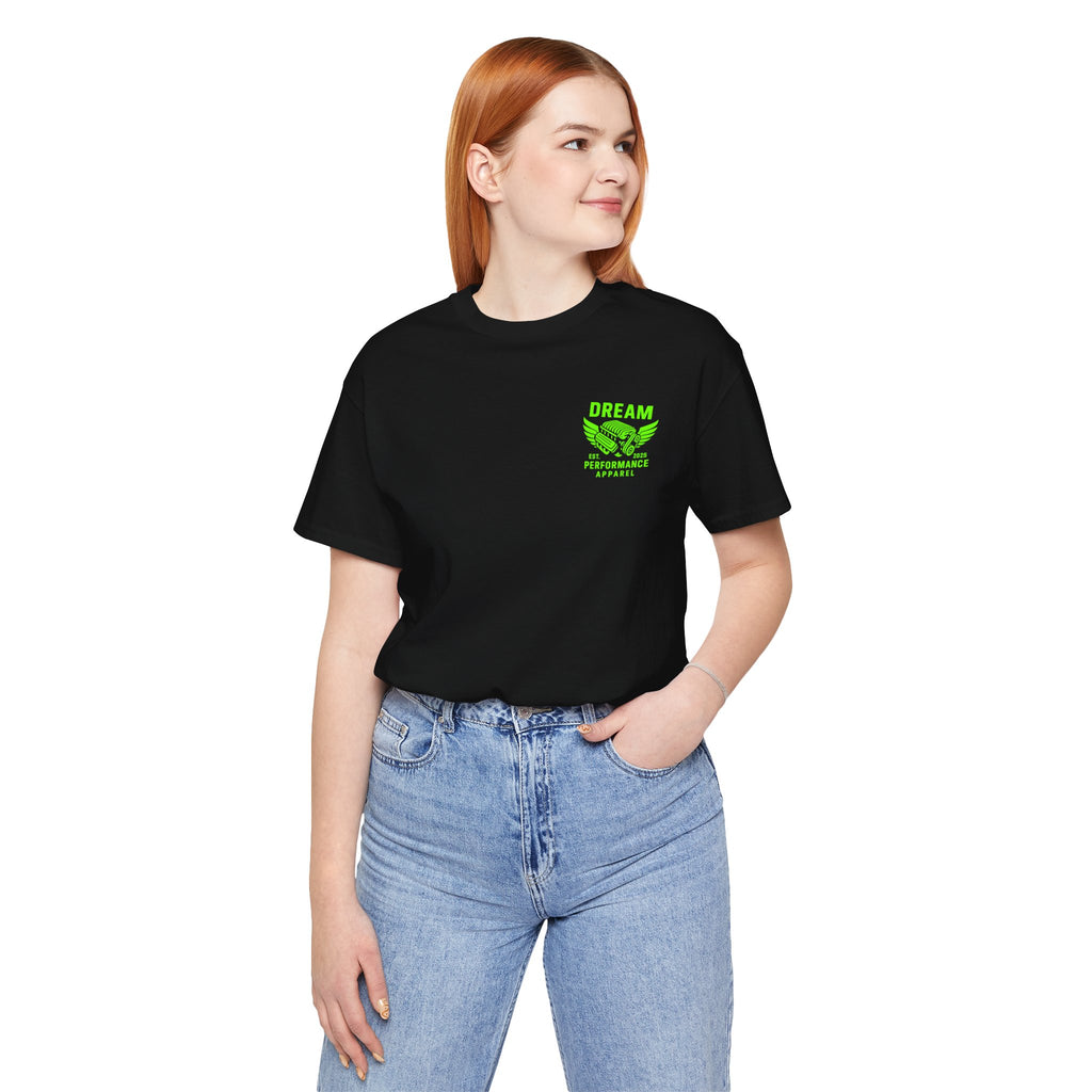 Dream Car Tee - Classic Front Logo - Lime Green