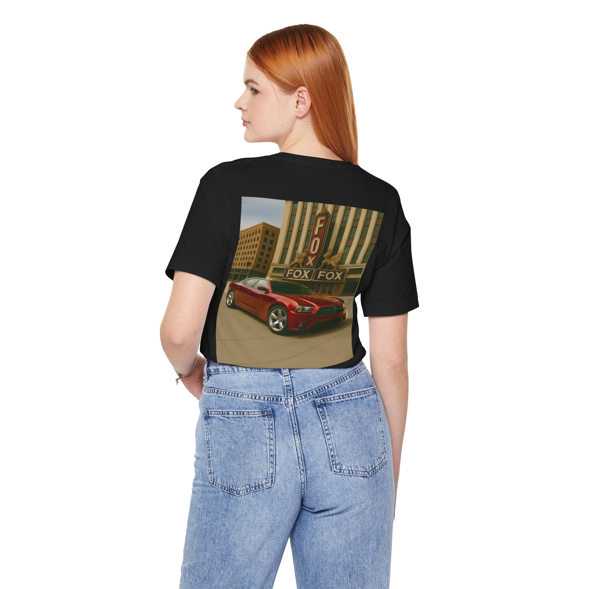 Dream Car Tee - Fox Light & Horsepower Nights - Dark Red