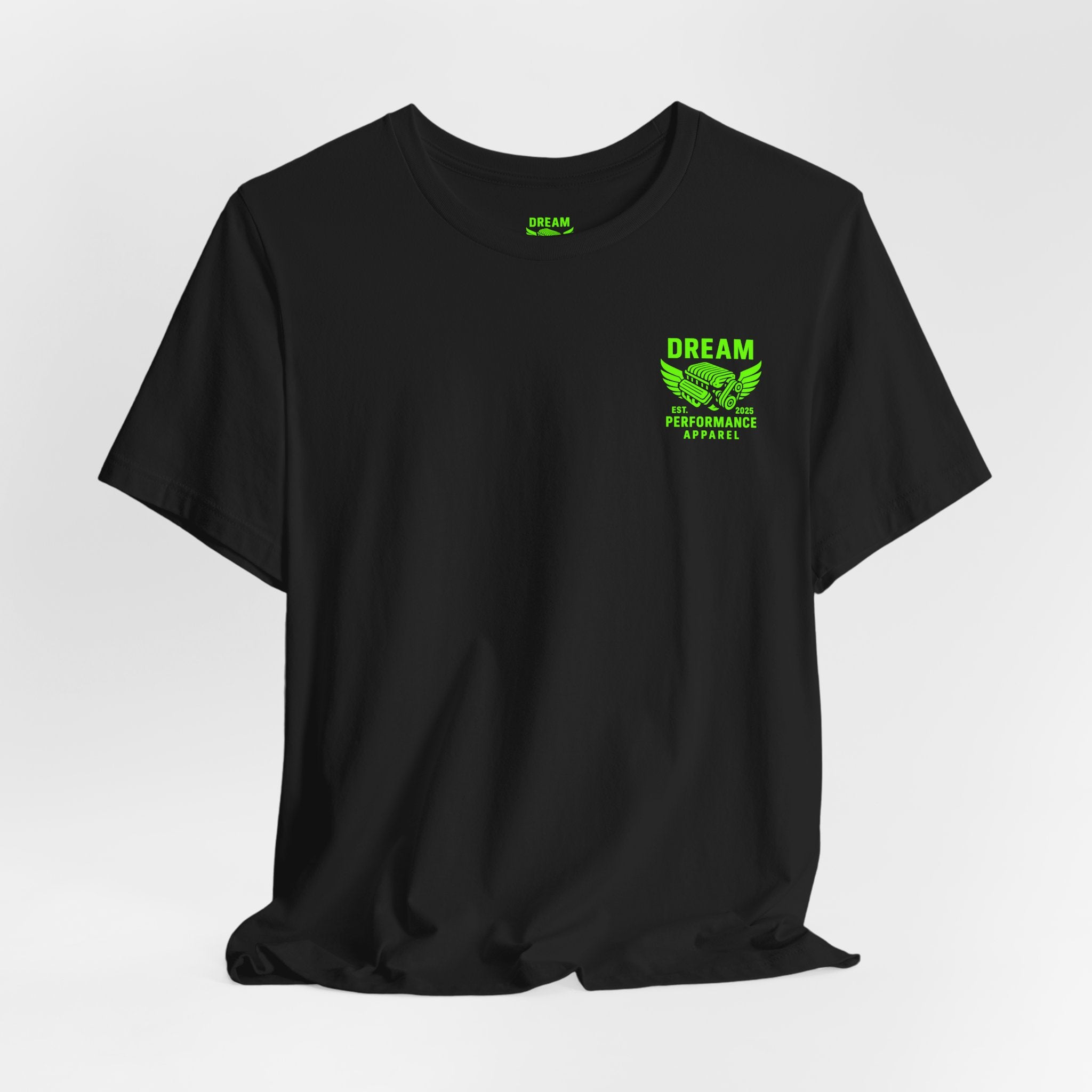 Dream Car Tee - Classic Front Logo - Lime Green